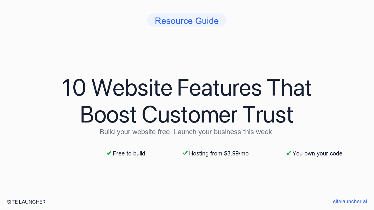 10 Website Features That Boost Customer Trust