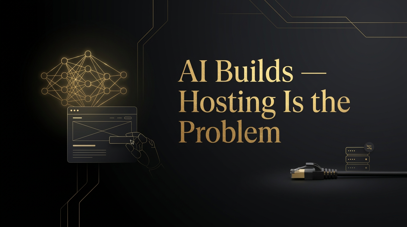 AI Can Build Your Website But It Can't Host It