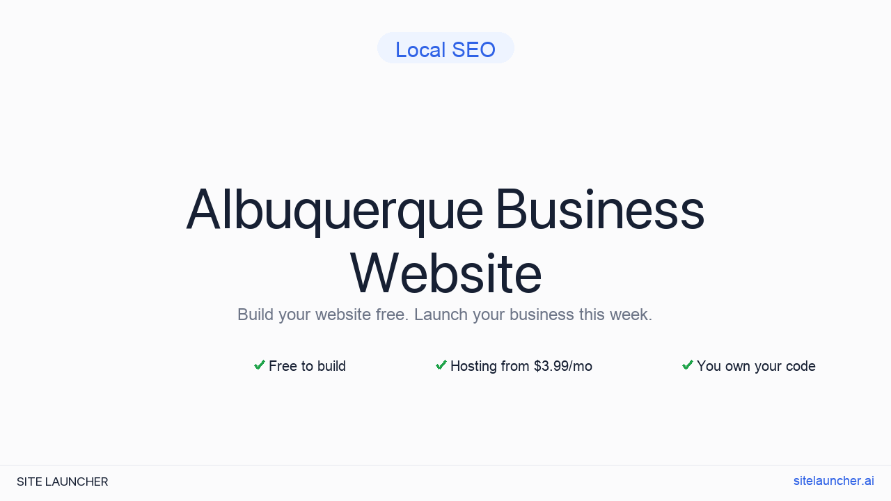 How to Build a Website for Your Albuquerque Business (Free and Fast)