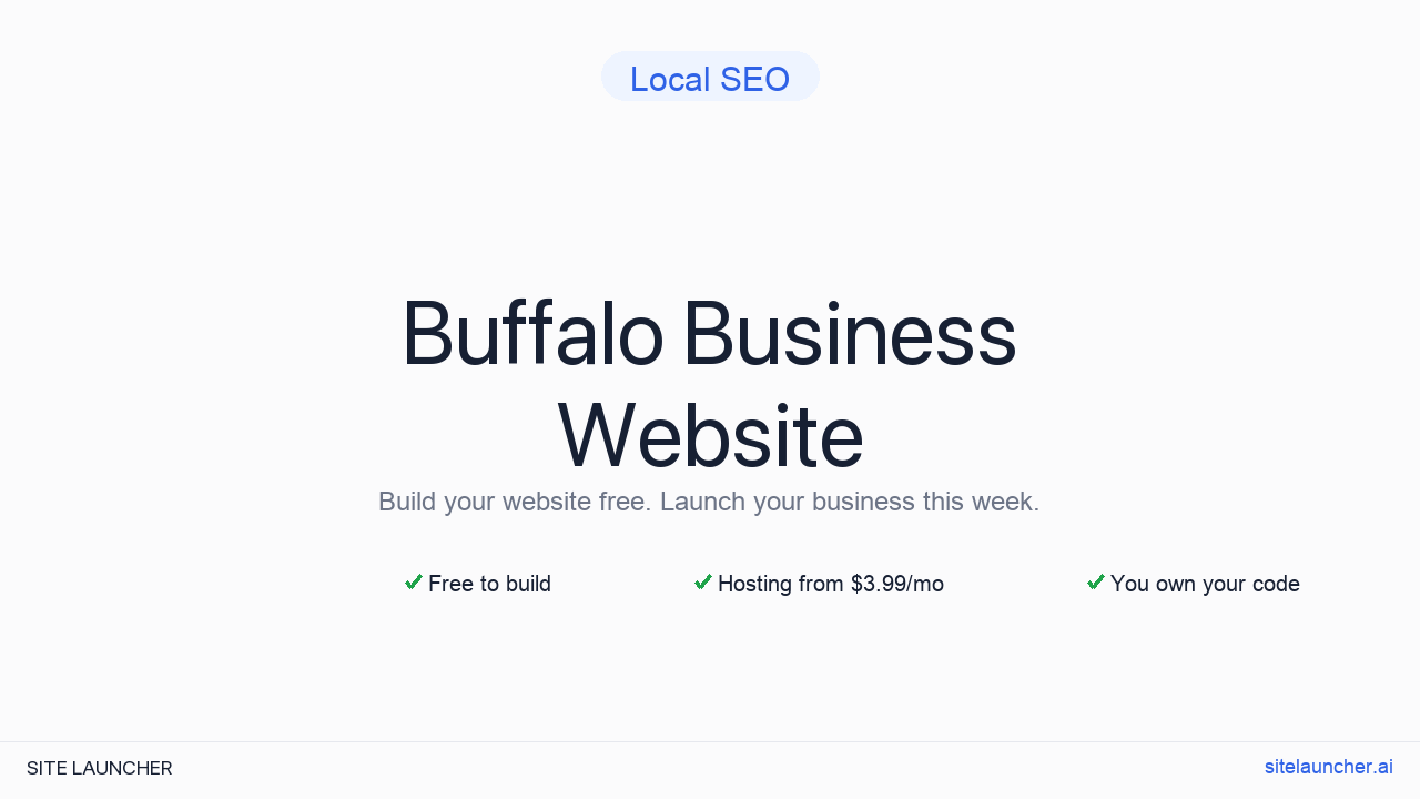 How to Build a Website for Your Buffalo Business (Free and Fast)