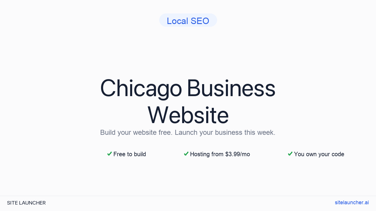 How to Build a Website for Your Chicago Business (Free and Fast)