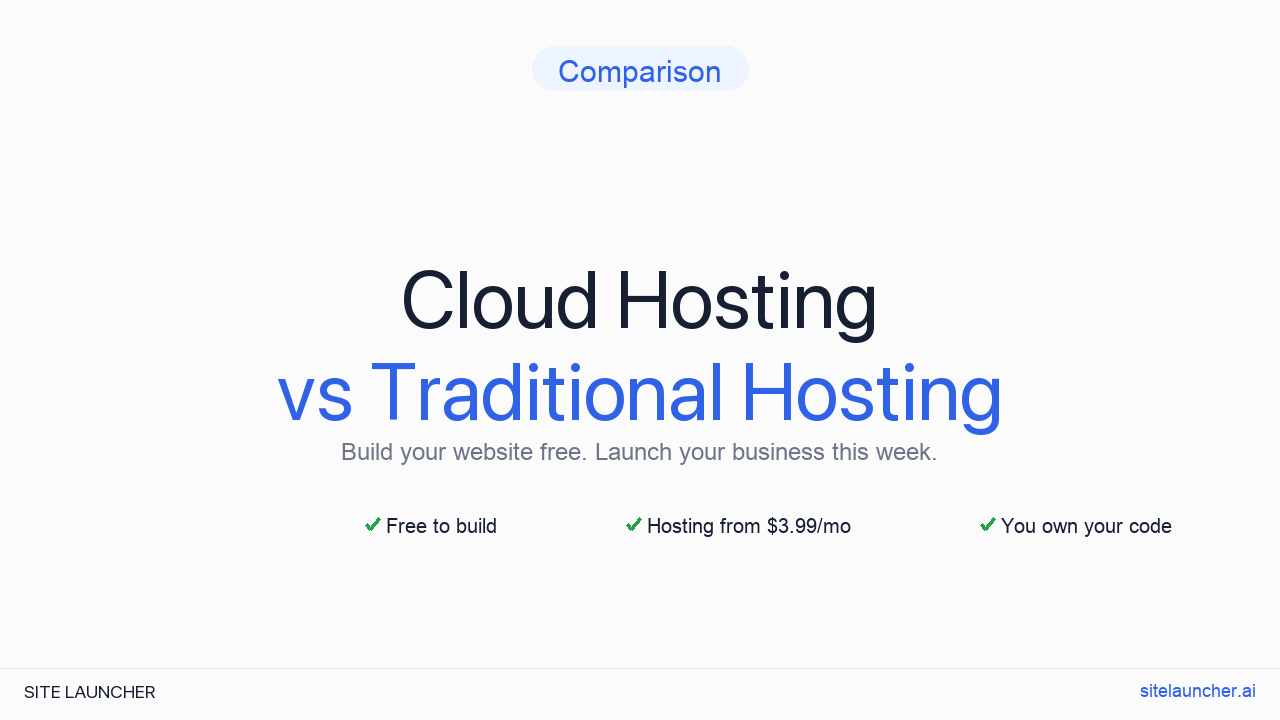 Cloud Hosting vs Traditional Hosting
