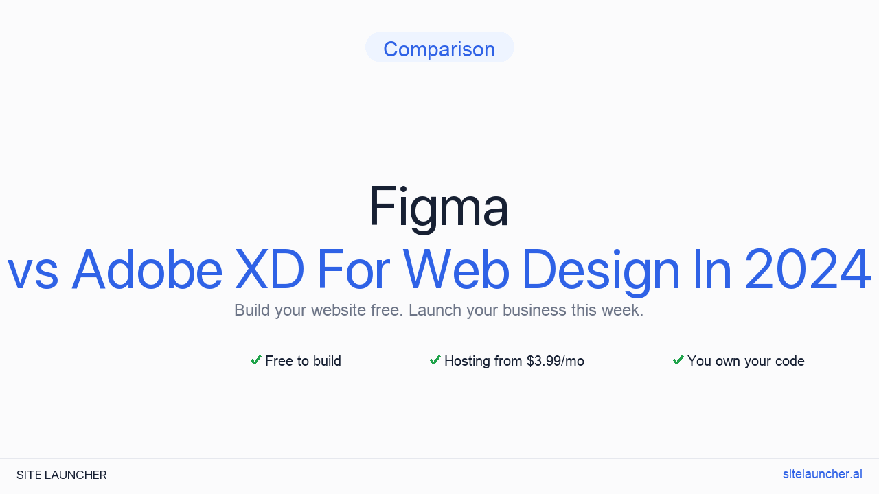 Figma vs Adobe XD for web design in 2024