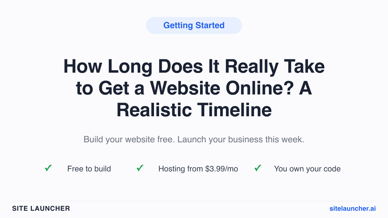 How Long Does It Really Take to Get a Website Online? A Realistic Timeline