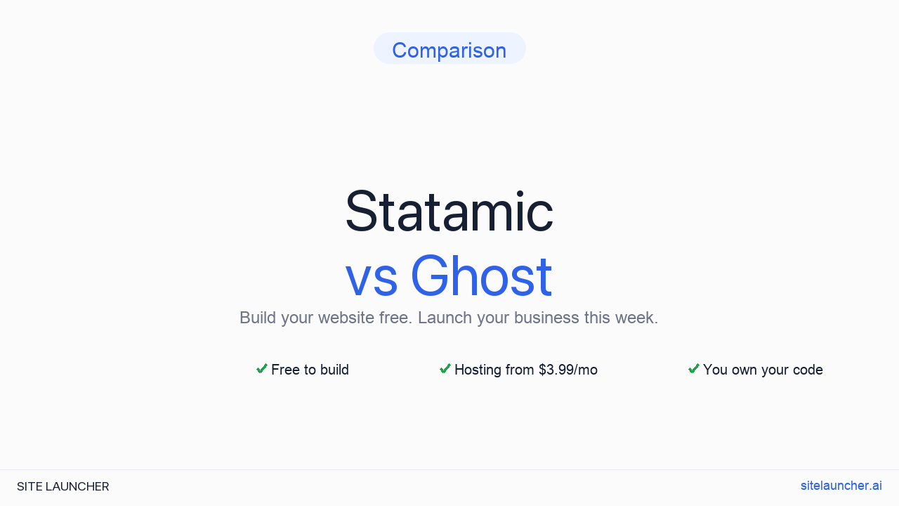 Statamic vs Ghost: which headless CMS wins