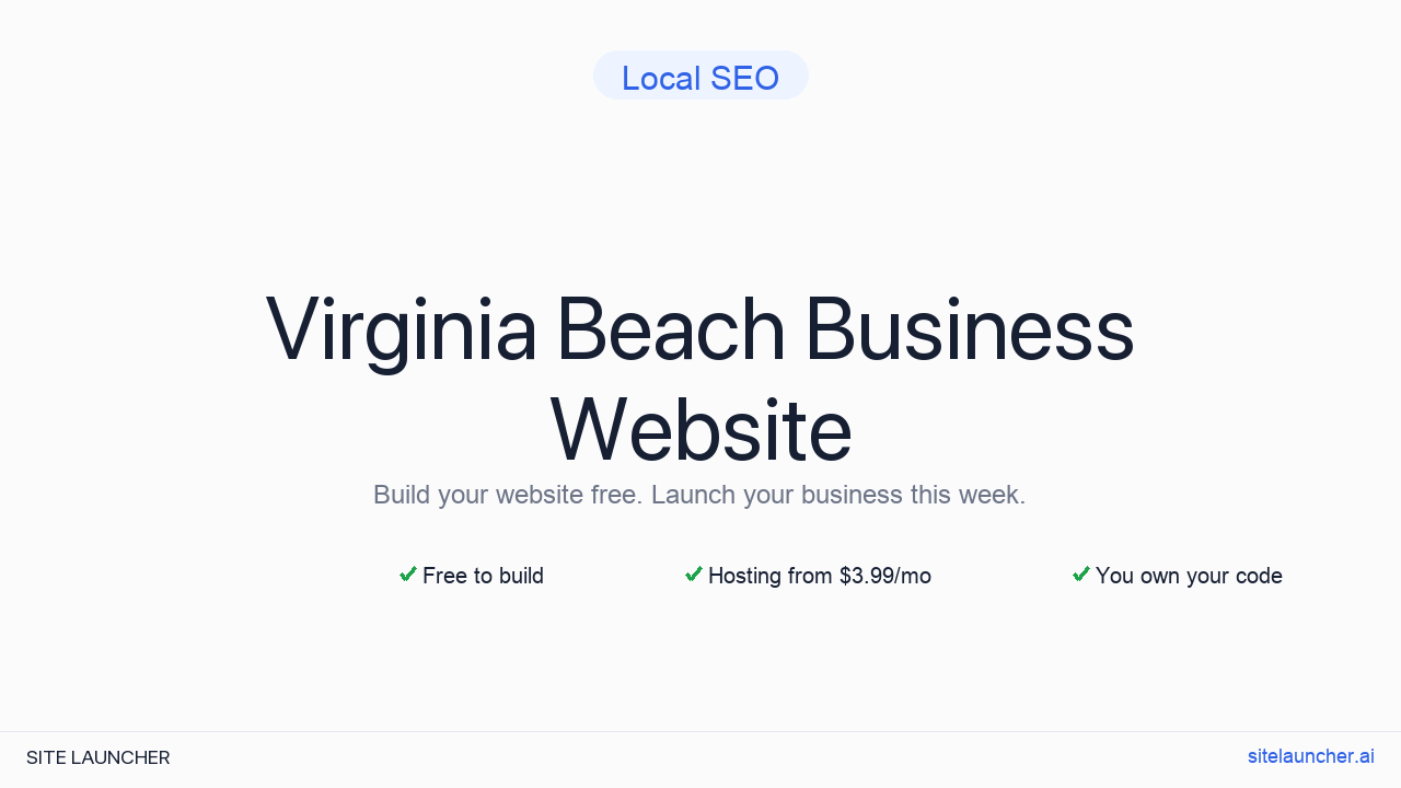 How to Build a Website for Your Virginia Beach Business (Free and Fast)