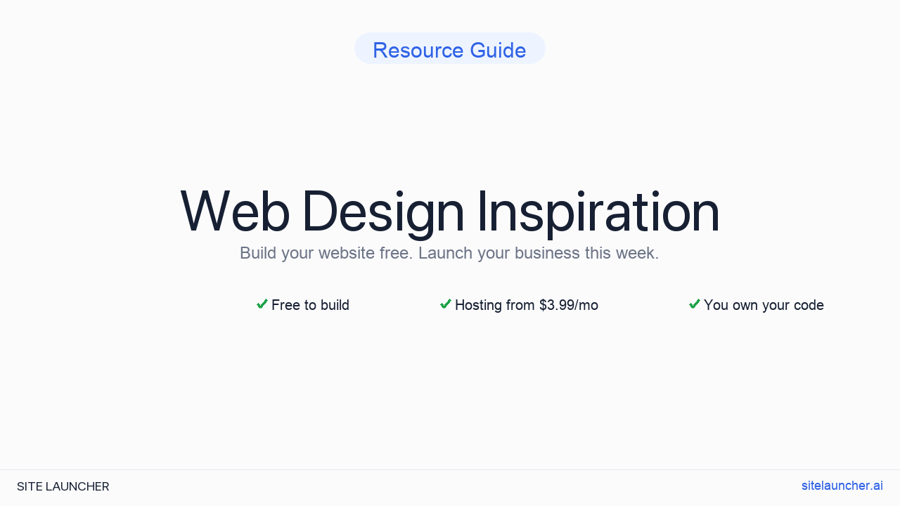 Web Design Inspiration