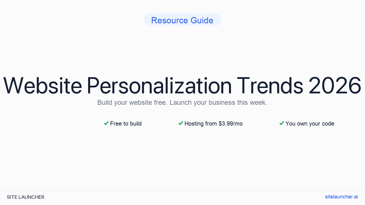 Website Personalization Trends 2026