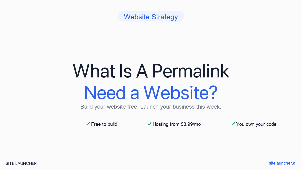 What Is A Permalink