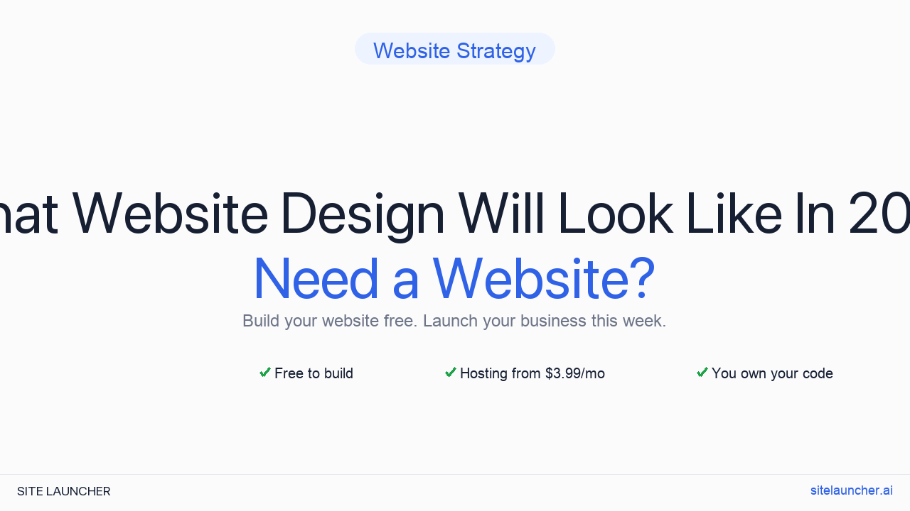 What Website Design Will Look Like In 2025