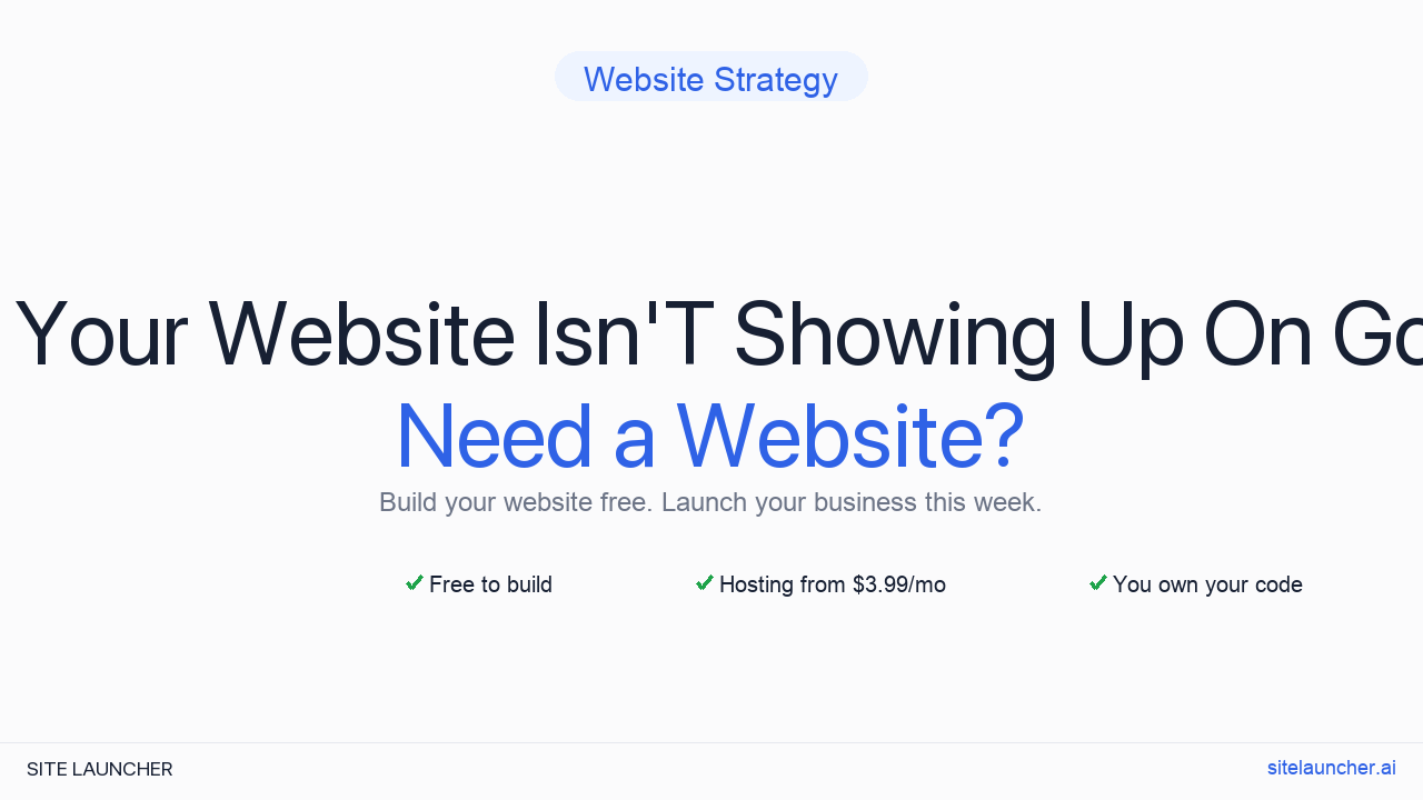 Why Your Website Isn'T Showing Up On Google
