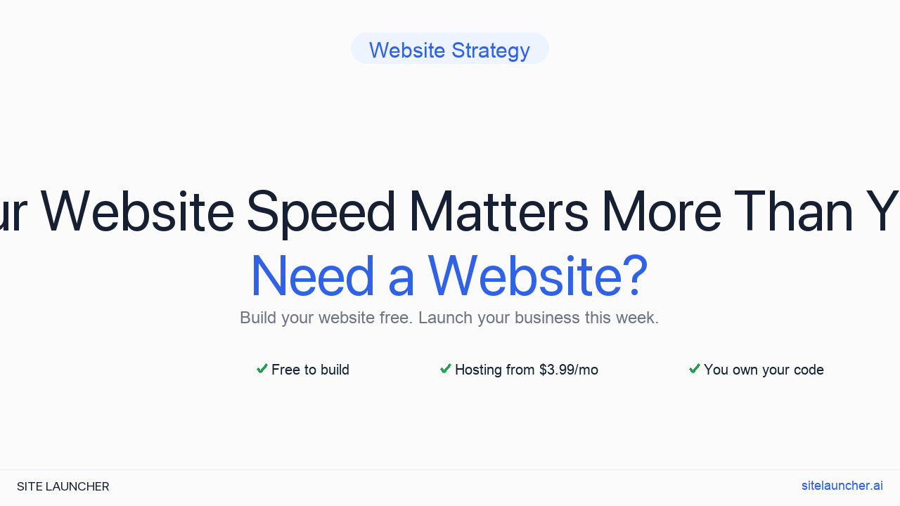 Why Your Website Speed Matters More Than You Think